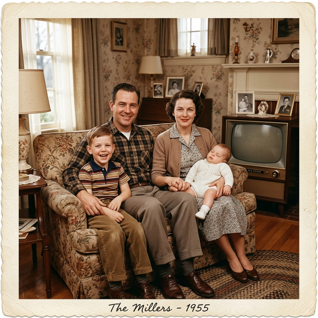 1955 Family Home vintage memory