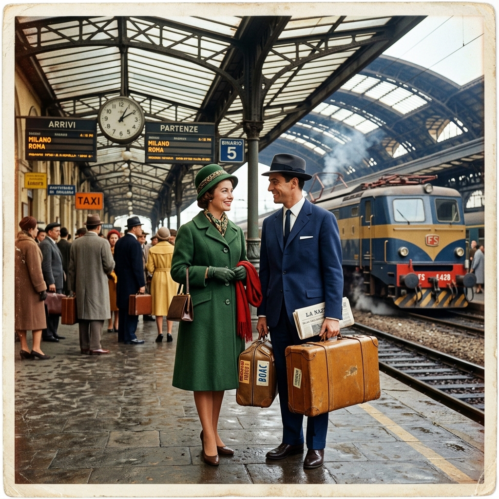 1962 Train Journey vintage memory